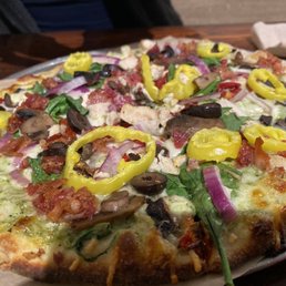 My wife pizza, or I would say monster of flavor