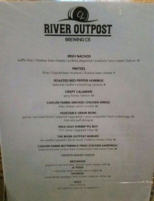 Menu photo 4 River Outpost Brewing Co. Peekskill, NY