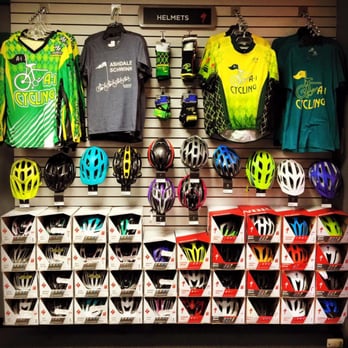 A-1 Cycling - Helmet Display looks nice - Bikes Near Me - Manassas, Virginia A-1 Cycling - Helmet Display looks nice - Bikes Near Me - Manassas, Virginia