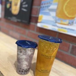Taro Slush & Mango Orange Fruit Tea (GT) LG