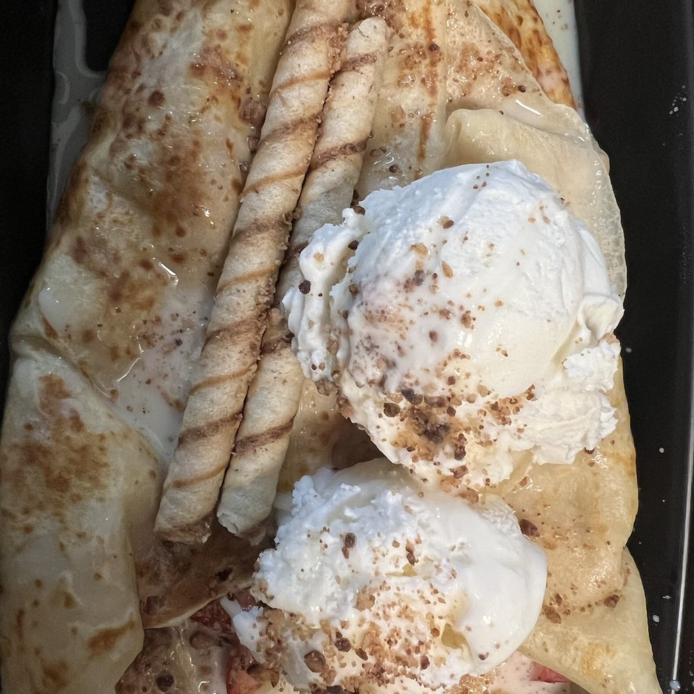 The kingdom Creperie - Loyal banana split crepe - Creperies Near Me - Greenacres, Florida The kingdom Creperie - Loyal banana split crepe - Creperies Near Me - Greenacres, Florida