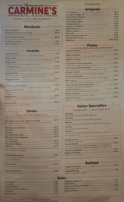 Menu photo 5 Carmine's Rosemont Rosemont, IL
