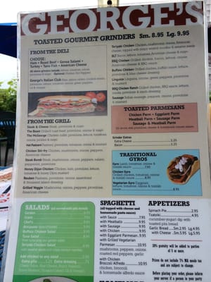 Menu photo 6 George's Pizza Provincetown, MA