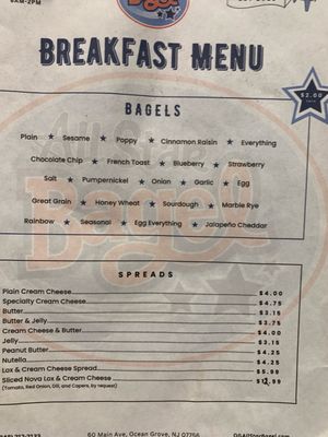 Menu photo 1 All Star Bagel By The Beach Ocean Grove, NJ Menu photo 1 All Star Bagel By The Beach Ocean Grove, NJ