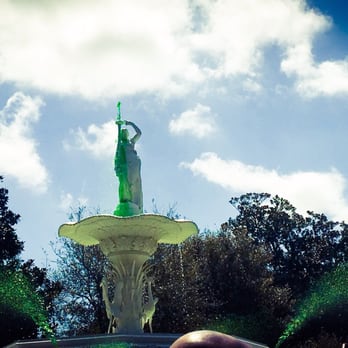 Forsyth Park - The green I starting to show for St. Patrick's Day - Parks Near Me - Savannah, Georgia Forsyth Park - The green I starting to show for St. Patrick's Day - Parks Near Me - Savannah, Georgia
