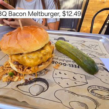 The Melt - The Melt - BBQ Bacon Meltburger, $12.49 - Burgers Near Me - Sacramento, California