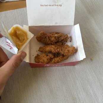Chick-fil-A - Chicken strips. Sauce is for scale - Fast Food Near Me - Venice, California Chick-fil-A - Chicken strips. Sauce is for scale - Fast Food Near Me - Venice, California