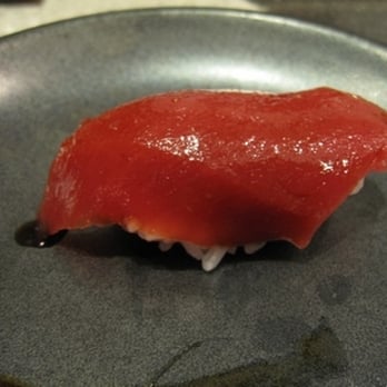 Sushi Sasabune - Boston Bluefin Toro in a Soysauce reduction.  Sorry, there were two (I ate the other before I could take the picture). - Sushi Bars Near Me - Honolulu, Hawaii