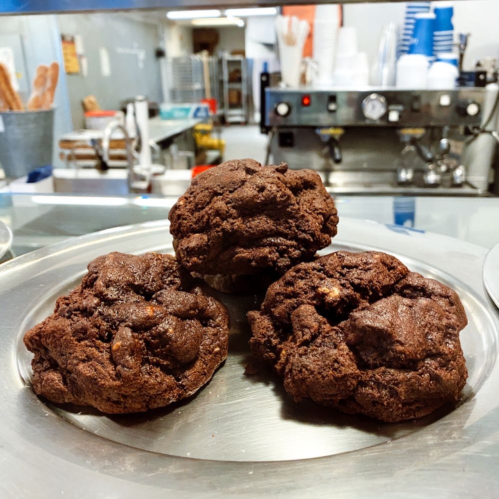 Levain Bakery - Dark Chocolate Peanut Butter Chip - Bakeries Near Me - New York, New York Levain Bakery - Dark Chocolate Peanut Butter Chip - Bakeries Near Me - New York, New York