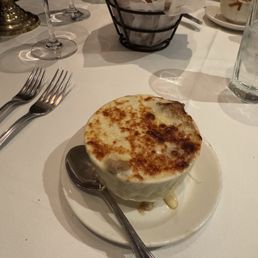 Carmelized French Onion Soup, Parmesan Truffle Fries Carmelized French Onion Soup, Parmesan Truffle Fries