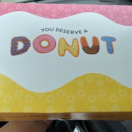 Yes, I do deserve a donut.
