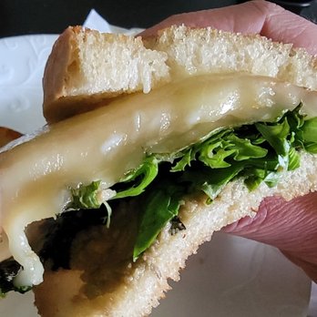 Kaylena Marie's Bakery - Grilled Turkey and Avocado sandwich: Thick-cut turkey with plenty of melted provolone; Nice layer of avocado spread on bottom - Cafes Near Me - Orchard Park, New York Kaylena Marie's Bakery - Grilled Turkey and Avocado sandwich: Thick-cut turkey with plenty of melted provolone; Nice layer of avocado spread on bottom - Cafes Near Me - Orchard Park, New York