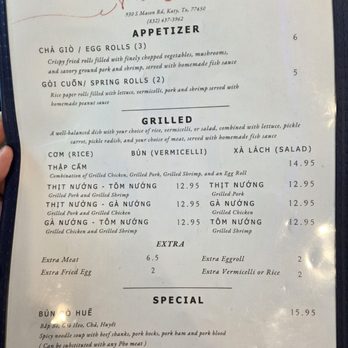 Pho Dien - Katy - Menu as of 04/2026 - Vietnamese Near Me - Katy, Texas