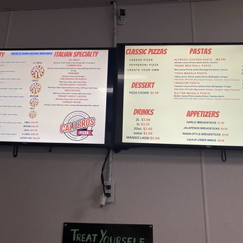 Cali Bros Pizza - Full menu board - Pizza Near Me - Fresno, California Cali Bros Pizza - Full menu board - Pizza Near Me - Fresno, California