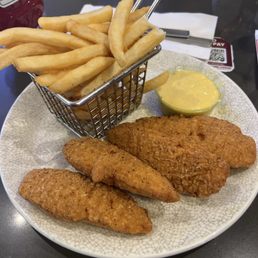 Chicken tenders and fries