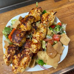 Al-Aqsa - Chicken Kabob over Salad