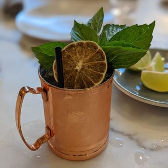 Sisters Thai - bangkok mule cocktail $13 - Thai Near Me - Alexandria, Virginia Sisters Thai - bangkok mule cocktail $13 - Thai Near Me - Alexandria, Virginia