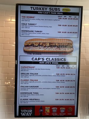 Menu photo 3 Capriotti's Sandwich Shop Reno, NV