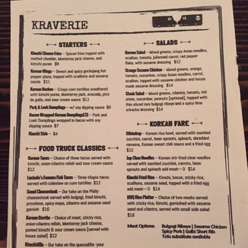 Kraverie - Updated dinner menu - Korean Near Me - Saratoga Springs, New York