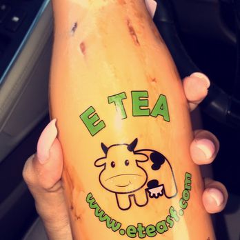 Tea Spot - Thai iced tea with boba in glass reusable bottle - Sandwiches Near Me - Brentwood, California Tea Spot - Thai iced tea with boba in glass reusable bottle - Sandwiches Near Me - Brentwood, California