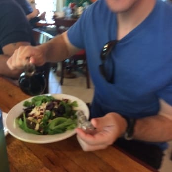 Key Largo Conch House - Small house salad with great balsamic - Seafood Near Me - Key Largo, Florida Key Largo Conch House - Small house salad with great balsamic - Seafood Near Me - Key Largo, Florida
