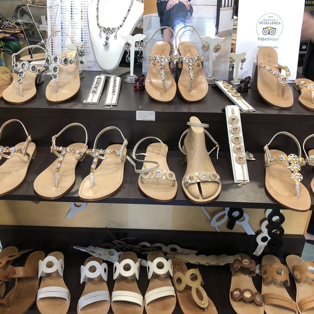 Nana' di Caiazzo Anna - Just a small selection of their sandal options. - Shoe Stores Near Me - Positano, SA Nana' di Caiazzo Anna - Just a small selection of their sandal options. - Shoe Stores Near Me - Positano, SA