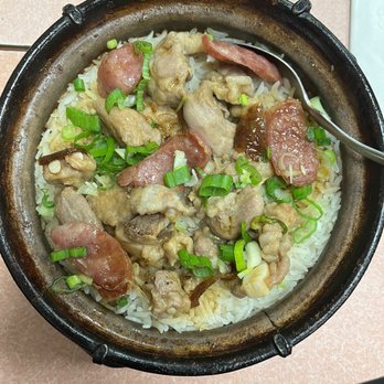 Clay Pot Cafe - Spare Ribs & Sausage Clay Pot Rice - Cantonese Near Me - Boston, Massachusetts