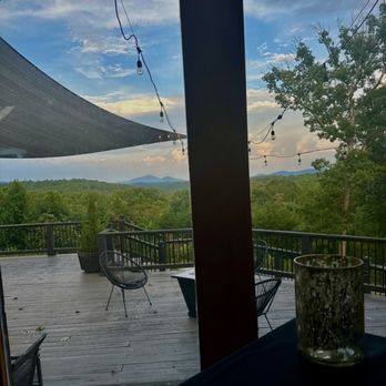 White Oaks Bistro - View from inside - Salad Near Me - Dahlonega, Georgia White Oaks Bistro - View from inside - Salad Near Me - Dahlonega, Georgia