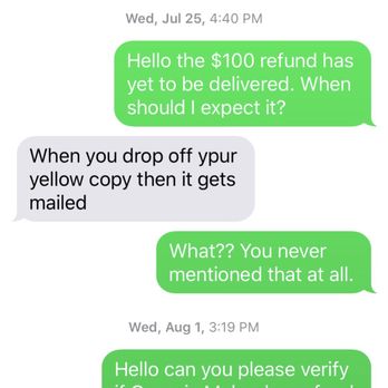 Island Auto Buyers - Now Mike tells me I have to bring in the yellow slip! Check the date. I requested a refund on July 6th - Car Buyers Near Me - West Babylon, New York