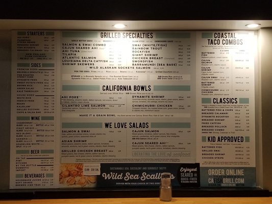 Menu photo 5 California Fish Grill Lake Forest, CA