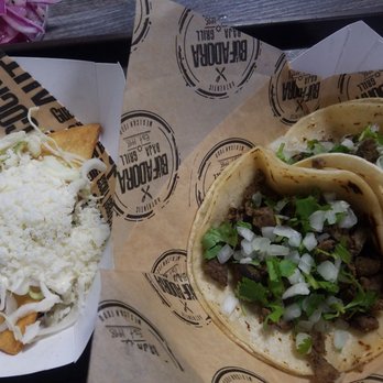 La Bufadora Baja Grill Irwindale - One potato taco two carne asada tacos - Mexican Near Me - Irwindale, California La Bufadora Baja Grill Irwindale - One potato taco two carne asada tacos - Mexican Near Me - Irwindale, California