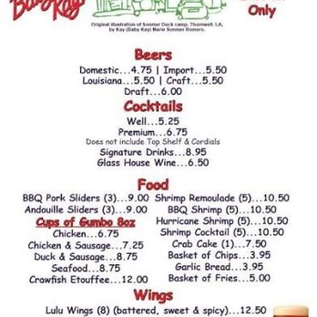 Baby Kay's Cajun Kitchen - Happy Hour Menu - Cajun/Creole Near Me - Mesa, Arizona