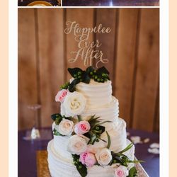 It's a Southern Thing Catering - One of our wedding cakes featured in Kentucky Bride Magazine.