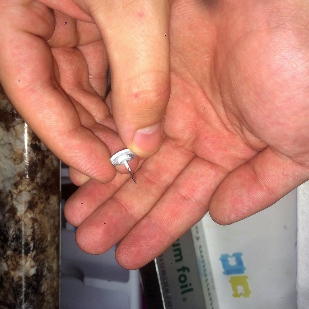 Beacon at 601 - Thumbtack used to hold an entire kitchen drawer up (it broke and that is how we discovered it). - Apartments Near Me - Mesa, Arizona Beacon at 601 - Thumbtack used to hold an entire kitchen drawer up (it broke and that is how we discovered it). - Apartments Near Me - Mesa, Arizona