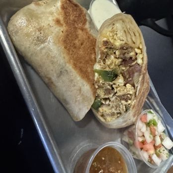 Speakeasy Cafe - Burrito, everything on the side - Breakfast & Brunch Near Me - Bryant, Arkansas