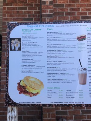 Menu photo 2 Southern Brews Coffee Johns Island, SC Menu photo 2 Southern Brews Coffee Johns Island, SC