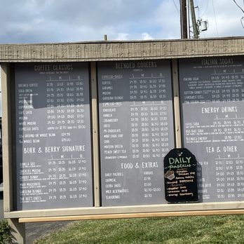 Burr & Berry Coffee - Menu - Coffee & Tea Near Me - Charlotte, North Carolina