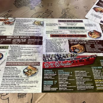 Bubba's Fish Shack - Menu - Seafood Near Me - Surfside Beach, South Carolina