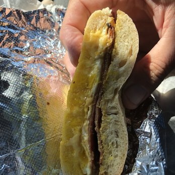 Time For A Bagel - It must be a diet Taylor Ham egg and cheese?? Skinny as hell. - Bagels Near Me - Morris Plains, New Jersey Time For A Bagel - It must be a diet Taylor Ham egg and cheese?? Skinny as hell. - Bagels Near Me - Morris Plains, New Jersey