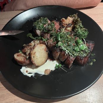Eden - Steak, chimchurri, and potatoes - American Near Me - Syracuse, New York