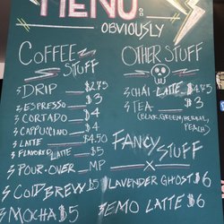 Melted Vinyl Coffee - Menu