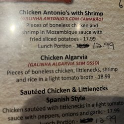 Antonio's Restaurant - Some chicken dishes