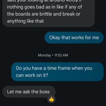 The Honest Plumber - Text conversation with the plumber, since the honest boss says it didn't happen. - Plumbing Near Me - Bakersfield, California The Honest Plumber - Text conversation with the plumber, since the honest boss says it didn't happen. - Plumbing Near Me - Bakersfield, California