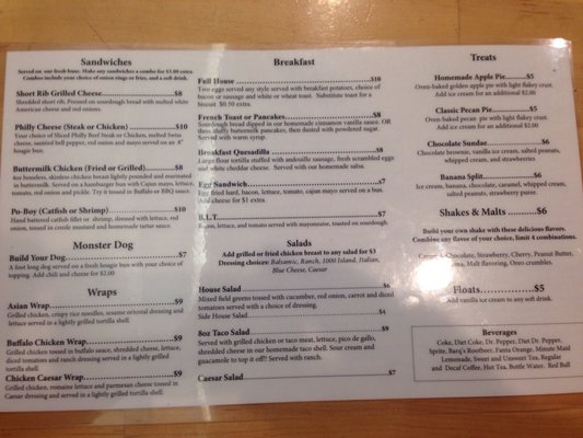 Menu photo 4 8oz. Burger Bar Bossier City Bossier City, LA Menu photo 4 8oz. Burger Bar Bossier City Bossier City, LA