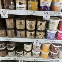 a variety of ice creams