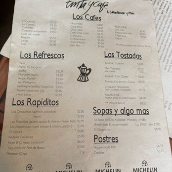 Tinta y Café - Menu - Coffee & Tea Near Me - Miami, Florida Tinta y Café - Menu - Coffee & Tea Near Me - Miami, Florida