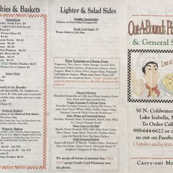 Out A Bounds Pizza Company - Menu Side 2