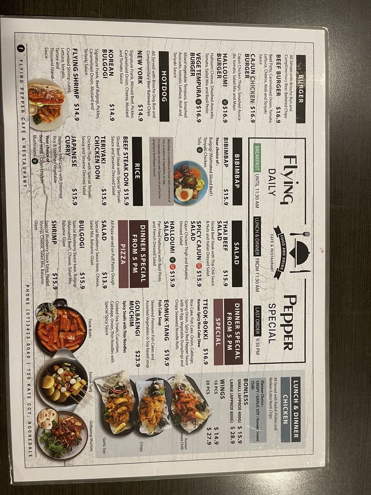 FLYING PEPPER CAFE & RESTAURANT Updated June 2024 120 Kate Circuit