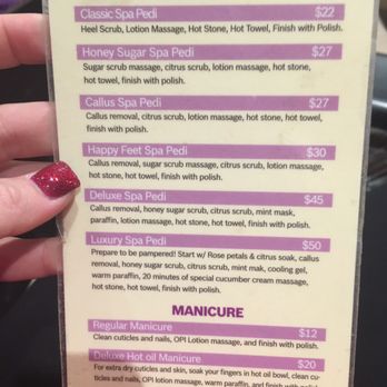 LK Hand & Foot Spa - The pedicure menu - Nail Salons Near Me - Glendale, Arizona LK Hand & Foot Spa - The pedicure menu - Nail Salons Near Me - Glendale, Arizona