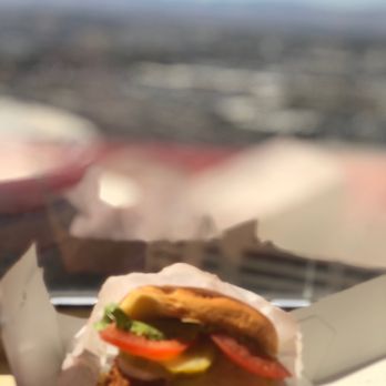 Shake Shack Henderson - Excellent Shack Stack with fried portobello mushroom on a cheeseburger! Yum! - Burgers Near Me - Henderson, Nevada Shake Shack Henderson - Excellent Shack Stack with fried portobello mushroom on a cheeseburger! Yum! - Burgers Near Me - Henderson, Nevada